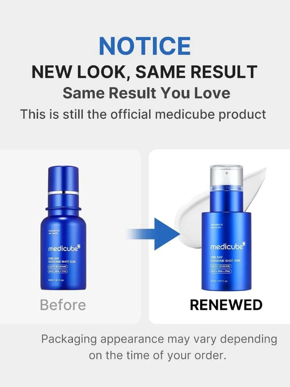 medicube Exosome Shot Zero 7,500 PPM Spicule Facial Serum